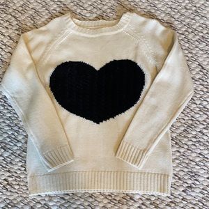 Heart sweater.